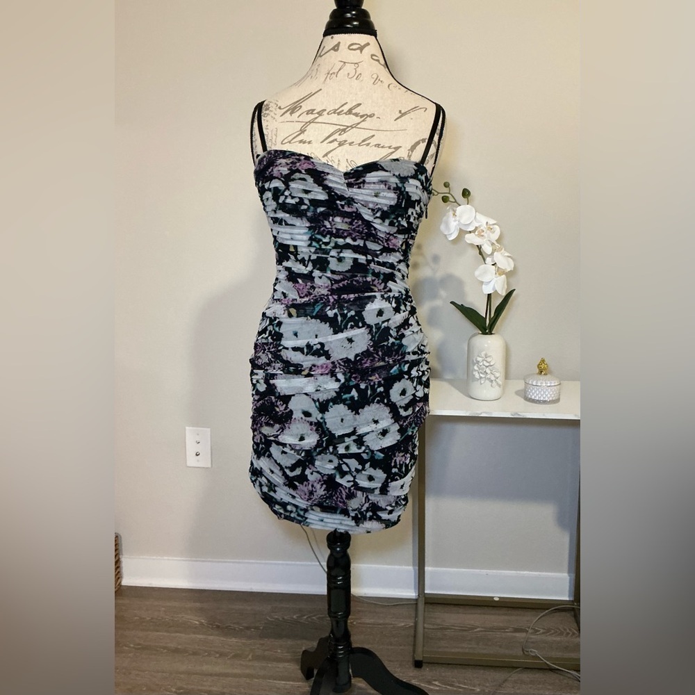 strapless mini dress